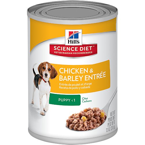 Hill's Science Diet Puppy Chicken & Barley Entree Canned Dog Food, 13-oz, case of 12