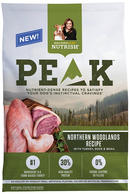 Rachael Ray Nutrish Peak Natural Northern Woodlands Recipe with Turkey, Duck & Quail Dry Dog Food