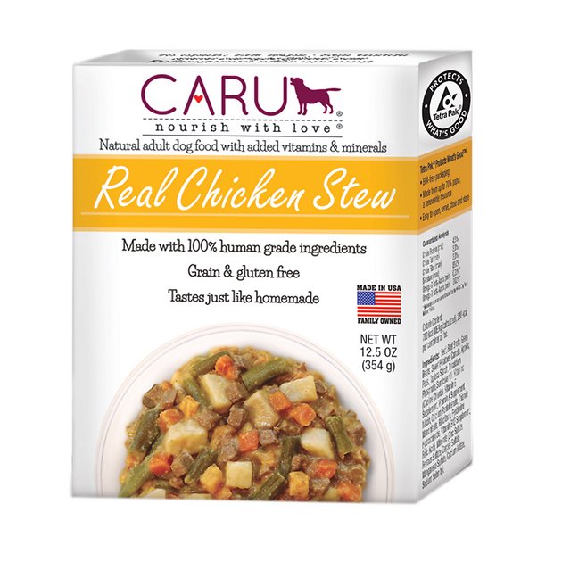 Caru Real Chicken Stew Grain-Free Wet Dog Food, 12.5-oz, case of 12