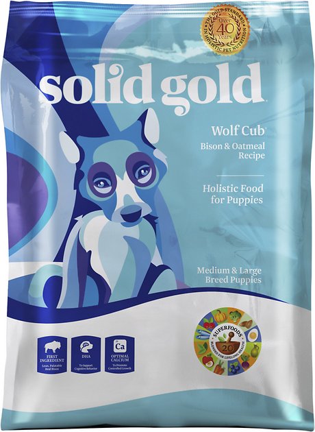 Solid Gold Wolf Cub Bison & Oatmeal Puppy Formula Dry Dog Food