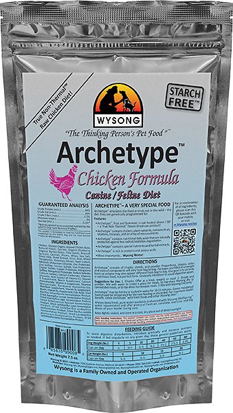 Wysong Archetype Chicken Formula Freeze-Dried Dog & Cat Food, 7.5-oz bag