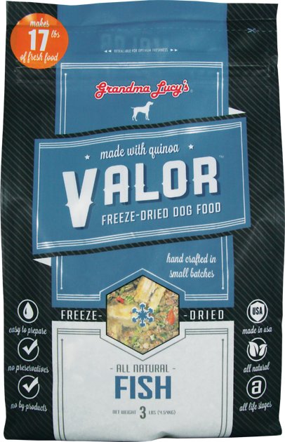 Grandma Lucy's Valor Grain-Free Fish & Quinoa Freeze-Dried Dog Food